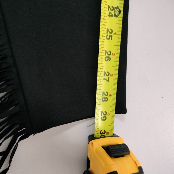 Fashion Nova Think Of Me Black Cropped Fringe Pants - Picture 7 of 8